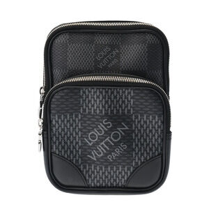 Louis Vuitton Damier Graphite Black Amazon Sling Bag Canvas Body